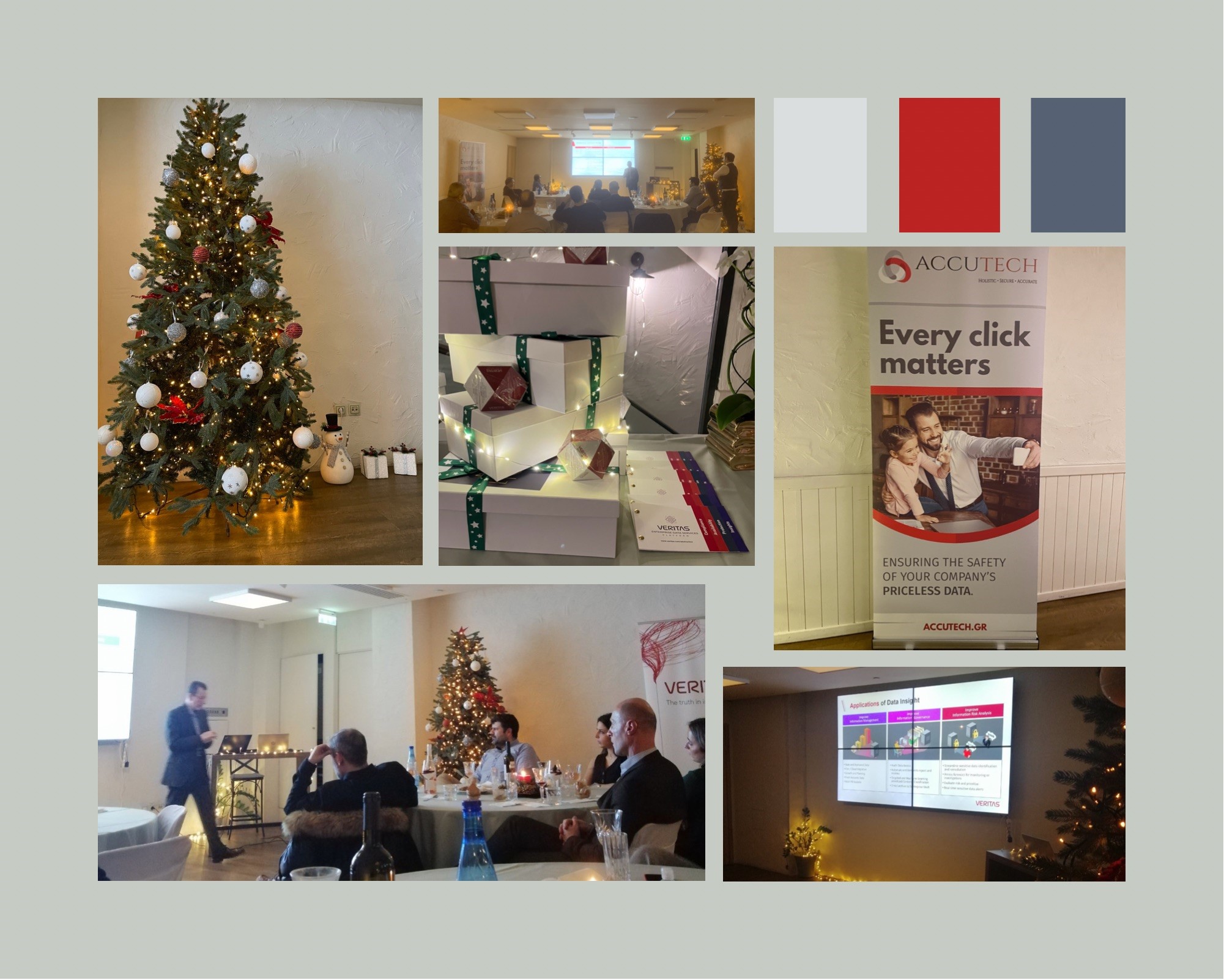 veritasveritas accutech december event photo collage